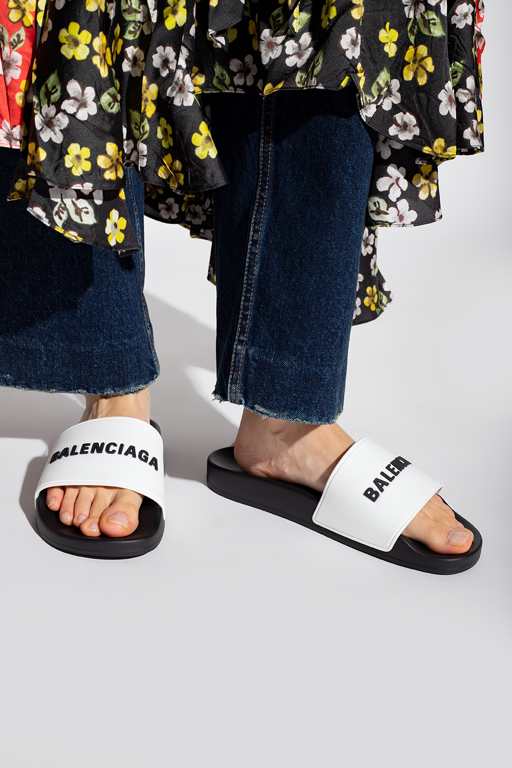 Slides with logo Balenciaga IetpShops Lesotho Alexander